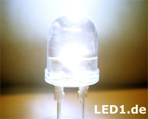 12V LED 10mm warm white 10 Lumen - 1 pcs